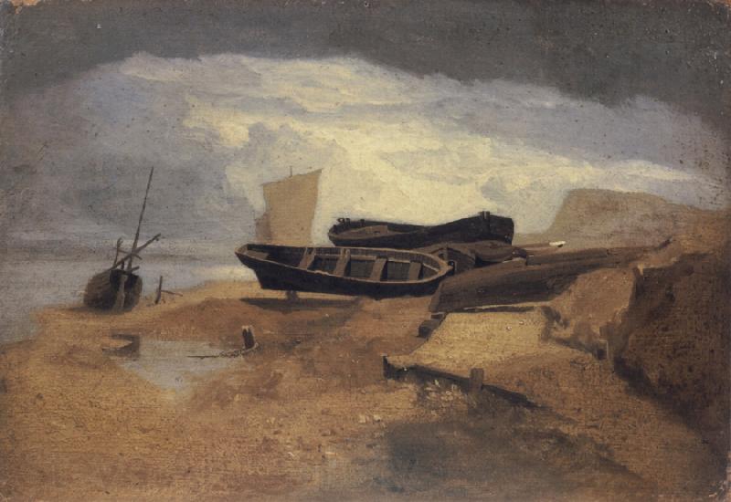 John sell cotman Seashore with Boats